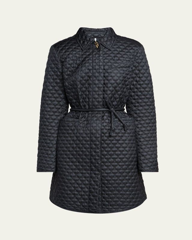 Raissac Quilted Long Down Coat